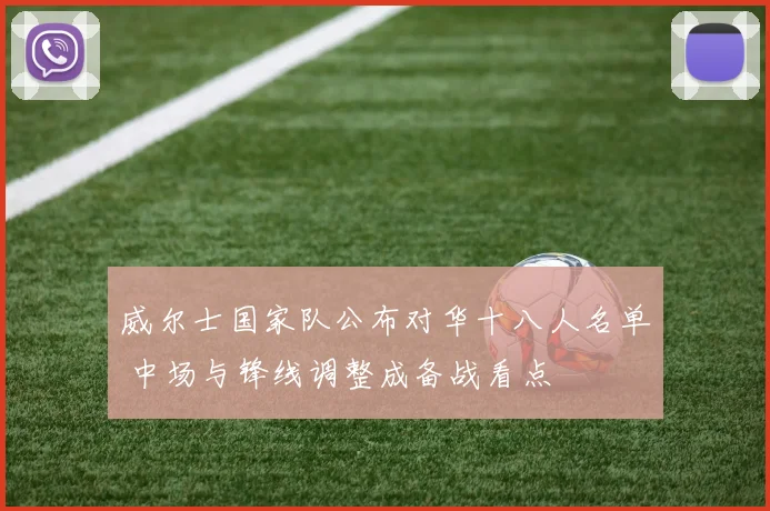 威尔士国家队公布对华十八人名单 中场与锋线调整成备战看点